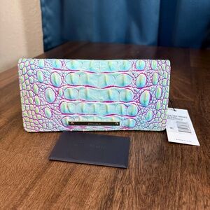 **SOLD**Brahmin NWT Ady - Joyful Melbourne - Croc Embossed Wallet - HTF, RARE